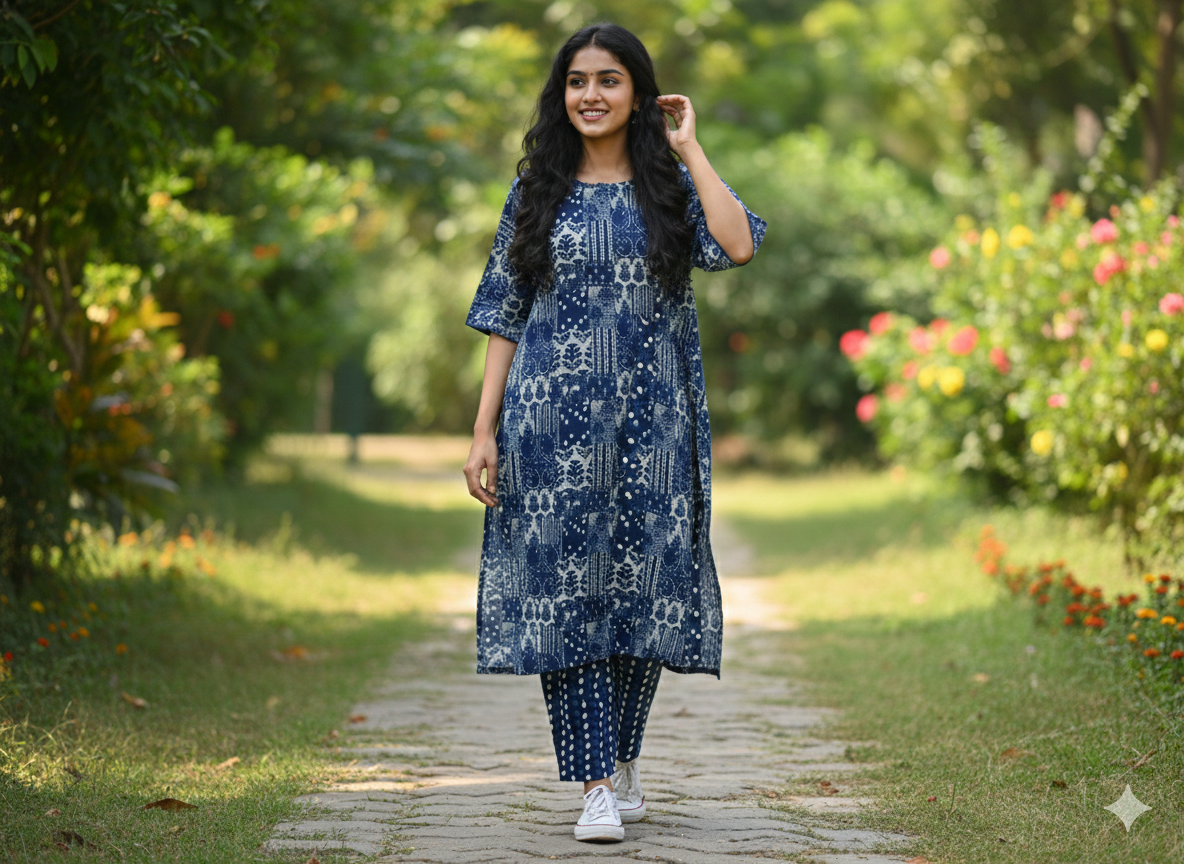 Cotton Kurti Set