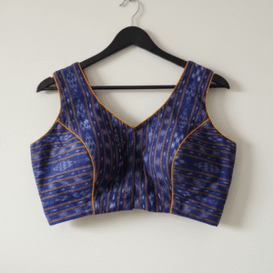 100% Cotton (Ikkat) Sleeveless Blouse