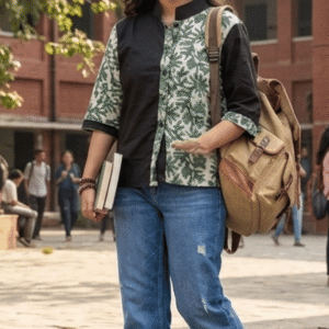 Hand block Dabu print cotton flex Shirt