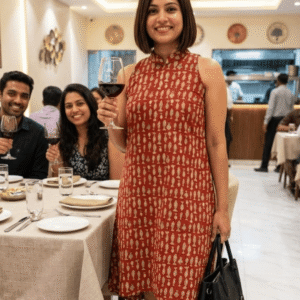 Long Flared Dress 100% cotton