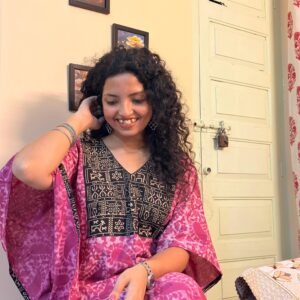 100% cotton Kaftaan Pure bagru print