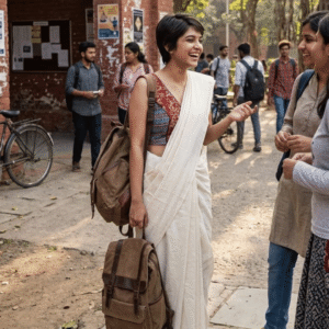 V neck sleeveless Princess cut blouse.