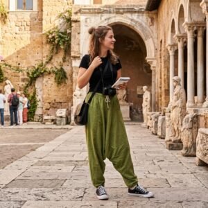 Olive Green Harem Pants