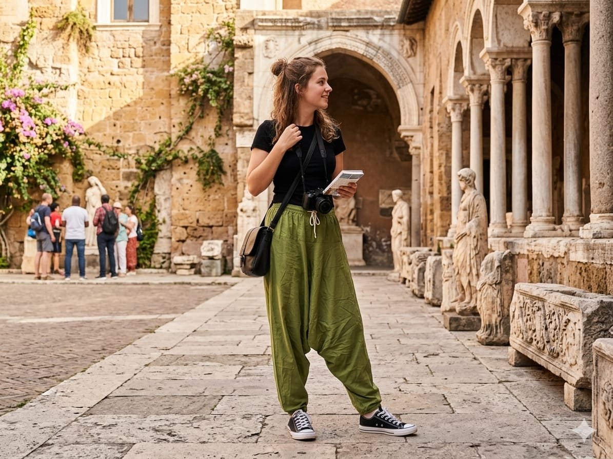 Olive Green Harem Pants