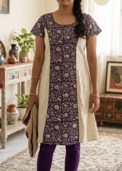 Fabric Cotton flex Kurti