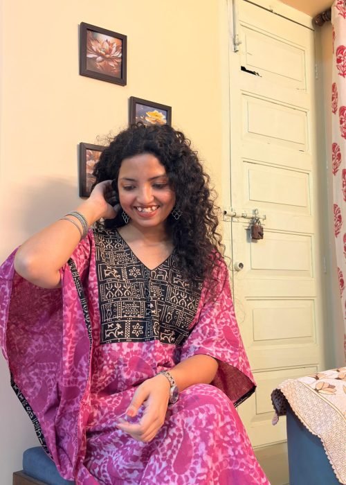 100% cotton Kaftaan Pure bagru print