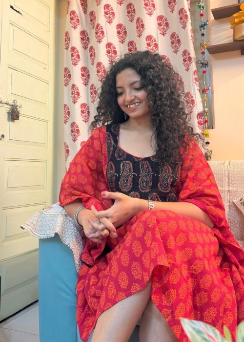 100% cotton Kaftaan Pure bagru print