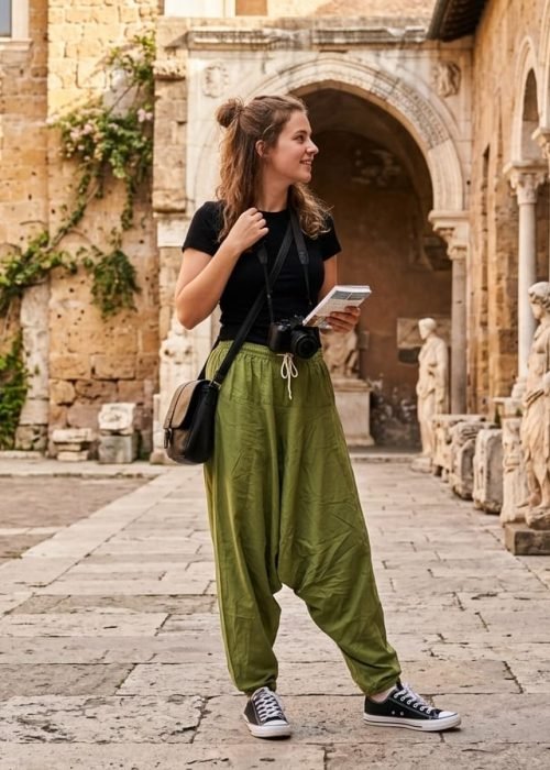 Olive Green Harem Pants