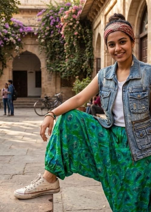 Green Harem Pants